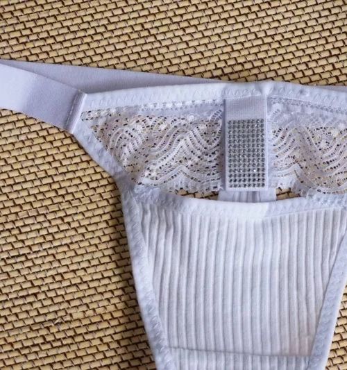 Tanga/colaless Encaje/ Brillos.