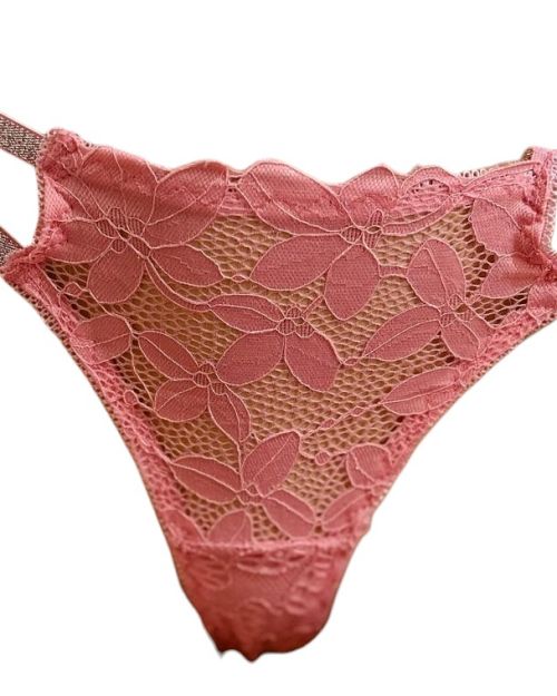 Colaless Tanga De Encaje Semi Hilo Dental Brillos Al Frente