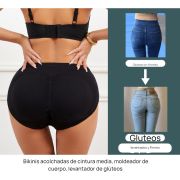 Bikini Bombacha Con Relleno Aumento Glúteo Levanta Cola