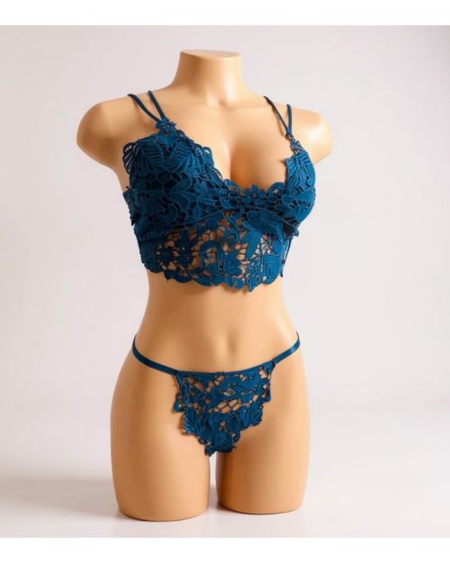 Conjunto Encaje Lencería Soutien/tanga